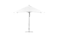 Ledge Lounger Essential 10' square pool umbrella with White canopy
