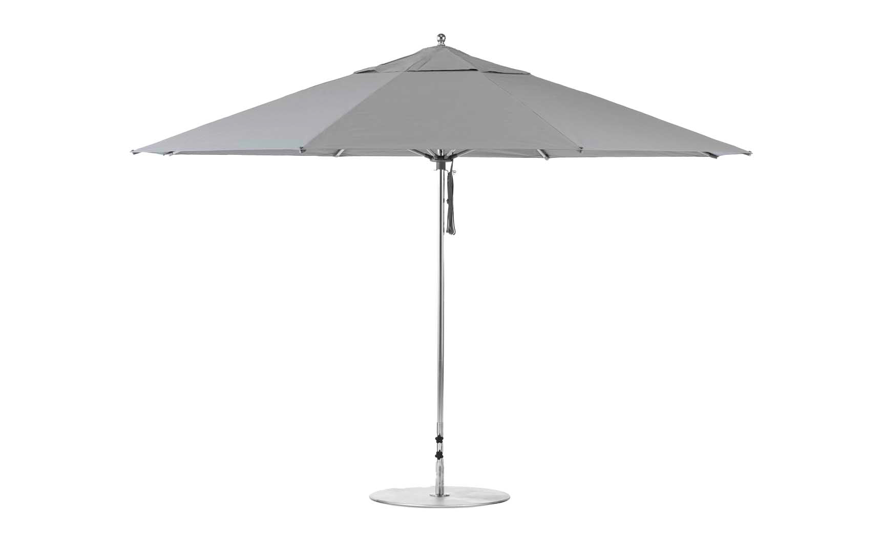 Ledge Lounger Essential 13' octagon pool umbrella with Cadet Gray canopy