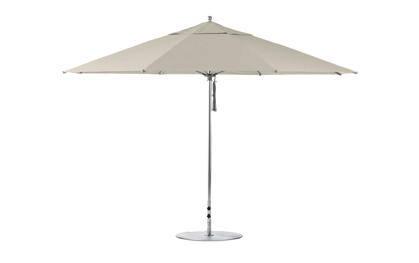 Ledge Lounger Essential 13' octagon pool umbrella with Linen canopy