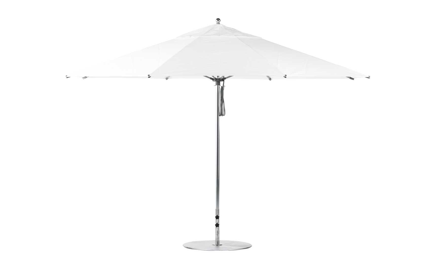 Ledge Lounger Essential 13' octagon pool umbrella with White canopy