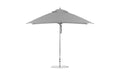 Ledge Lounger Essential 8.5' x 11' rectangle pool umbrella with Cadet Gray canopy