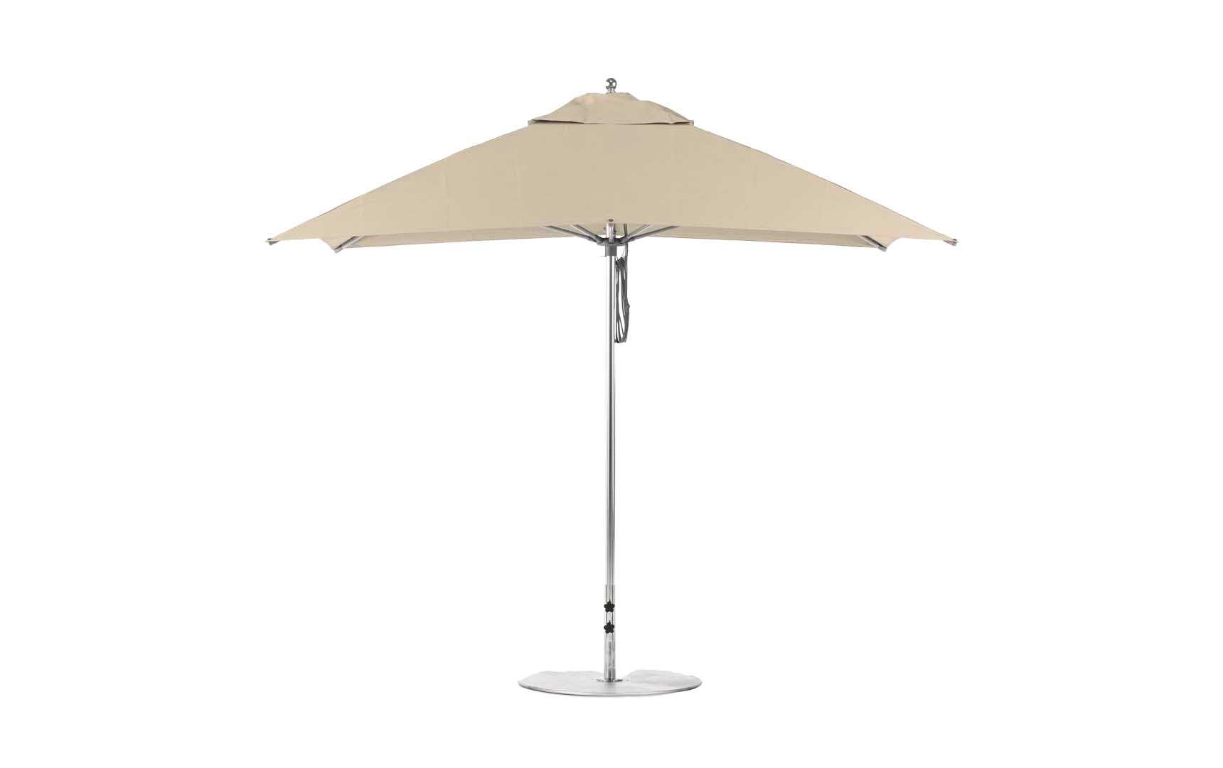 Ledge Lounger Essential 8.5' x 11' rectangle pool umbrella with Linen canopy