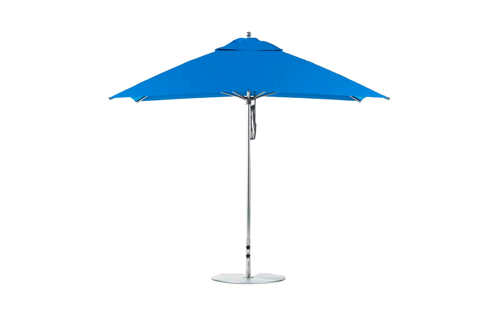 Ledge Lounger Essential 8.5' x 11' rectangle pool umbrella with Pacific Blue canopy