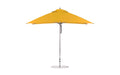 Ledge Lounger Essential 8.5' x 11' rectangle pool umbrella with Sunflower Yellow canopy