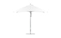 Ledge Lounger Essential 8.5' x 11' rectangle pool umbrella with White canopy
