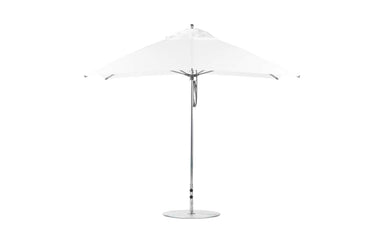 Ledge Lounger Essential 8.5' x 11' rectangle pool umbrella with White canopy