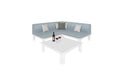 Ledge Lounger Mainstay outdoor sectional 4 piece set with corner, two middles and square coffee table