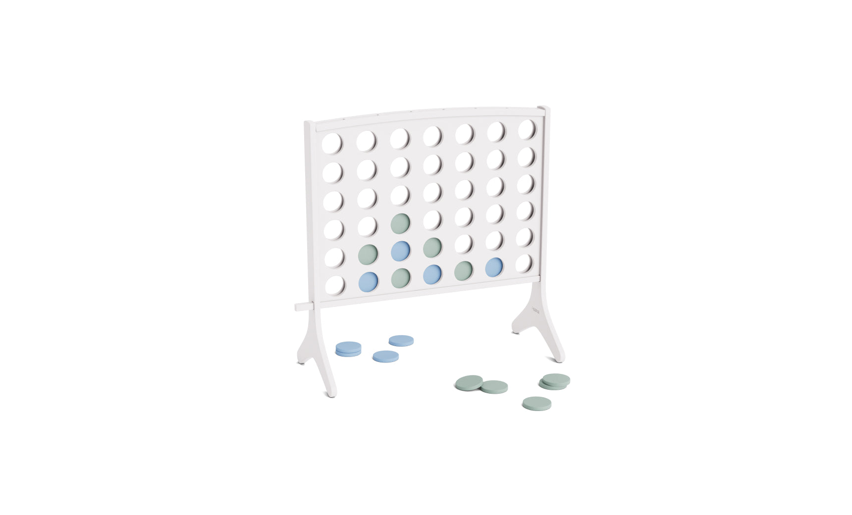 Ledge Lounger Four In A Row giant game in White Multi
