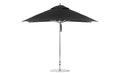 Ledge Lounger Premier 10' square pool umbrella with Black canopy