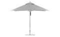 Ledge Lounger Premier 10' square pool umbrella with Cadet Gray canopy