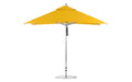 Ledge Lounger Premier 10' square pool umbrella with Sunflower Yellow canopy