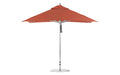 Ledge Lounger Premier 10' square pool umbrella with Terracotta canopy