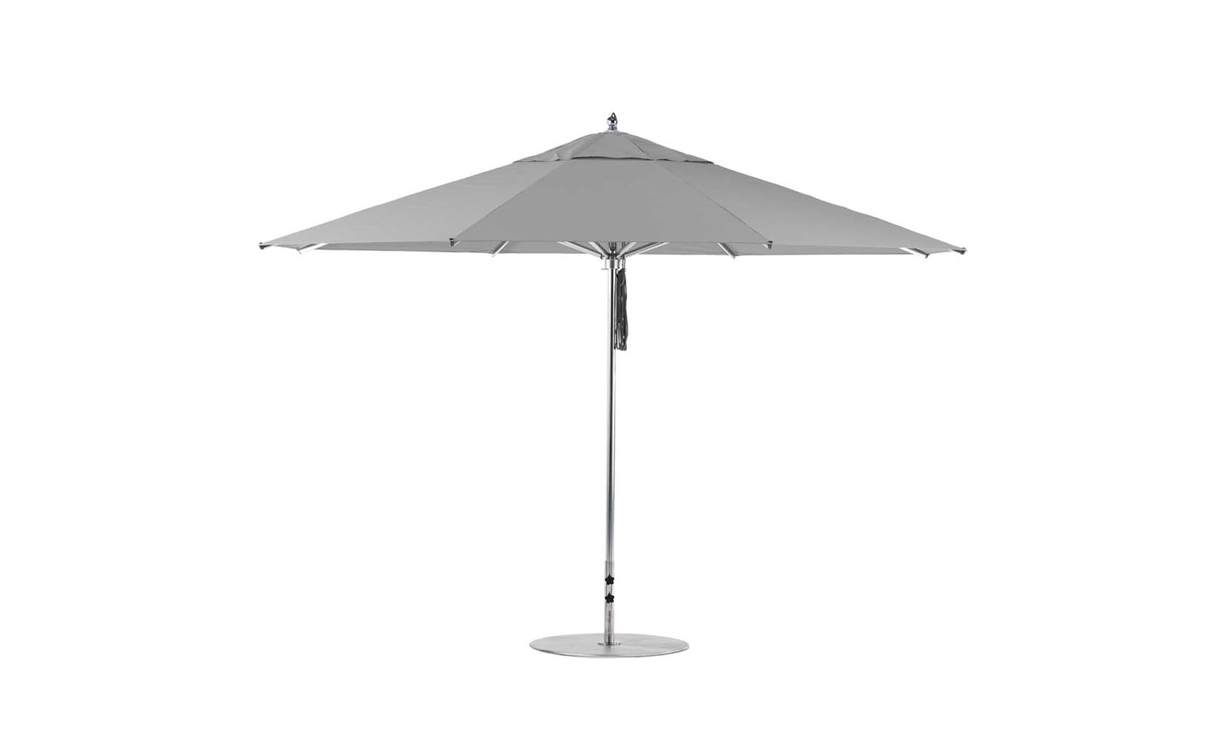 Ledge Lounger Premier 13' octagon pool umbrella with Cadet Gray canopy