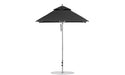 Ledge Lounger Premier 6.5' square pool umbrella with Black canopy