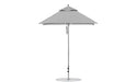 Ledge Lounger Premier 6.5' square pool umbrella with Cadet Gray canopy