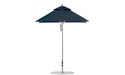 Ledge Lounger Premier 6.5' square pool umbrella with Captain Navy canopy