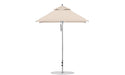 Ledge Lounger Premier 6.5' square pool umbrella with Linen canopy