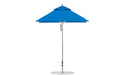 Ledge Lounger Premier 6.5' square pool umbrella with Pacific Blue canopy
