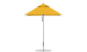Ledge Lounger Premier 6.5' square pool umbrella with Sunflower Yellow canopy