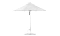 Ledge Lounger Premier 7.5' octagon pool umbrella with White canopy