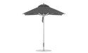 Ledge Lounger Premier 7.5' square pool umbrella with Charcoal Gray canopy