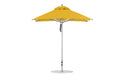 Ledge Lounger Premier 7.5' square pool umbrella with Sunflower Yellow canopy