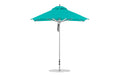 Ledge Lounger Premier 7.5' square pool umbrella with Turquoise canopy