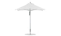 Ledge Lounger Premier 7.5' square pool umbrella with White canopy