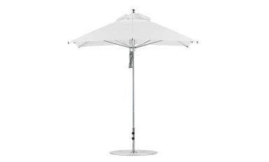 Ledge Lounger Premier 7.5' square pool umbrella with White canopy