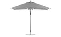 Ledge Lounger Premier 8.5' x 11' rectangle pool umbrella with Cadet Gray canopy