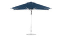 Ledge Lounger Premier 8.5' x 11' rectangle pool umbrella with Captain Navy canopy