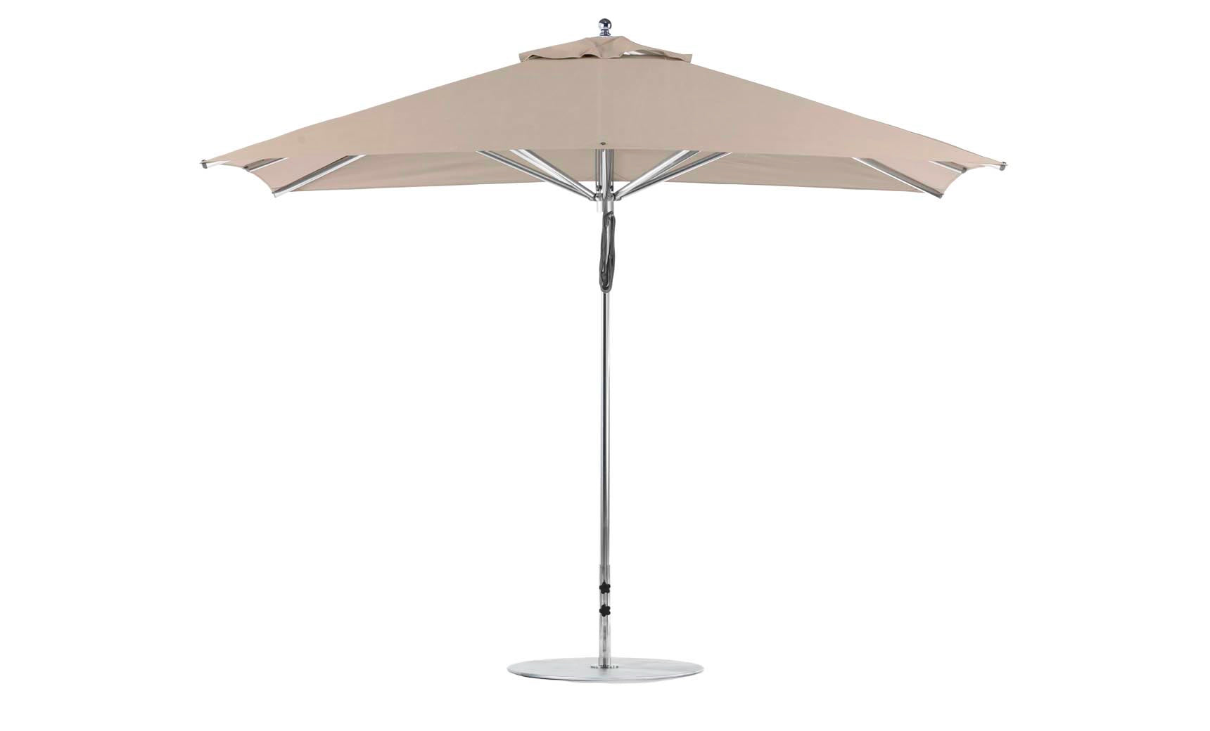Ledge Lounger Premier 8.5' x 11' rectangle pool umbrella with Linen canopy