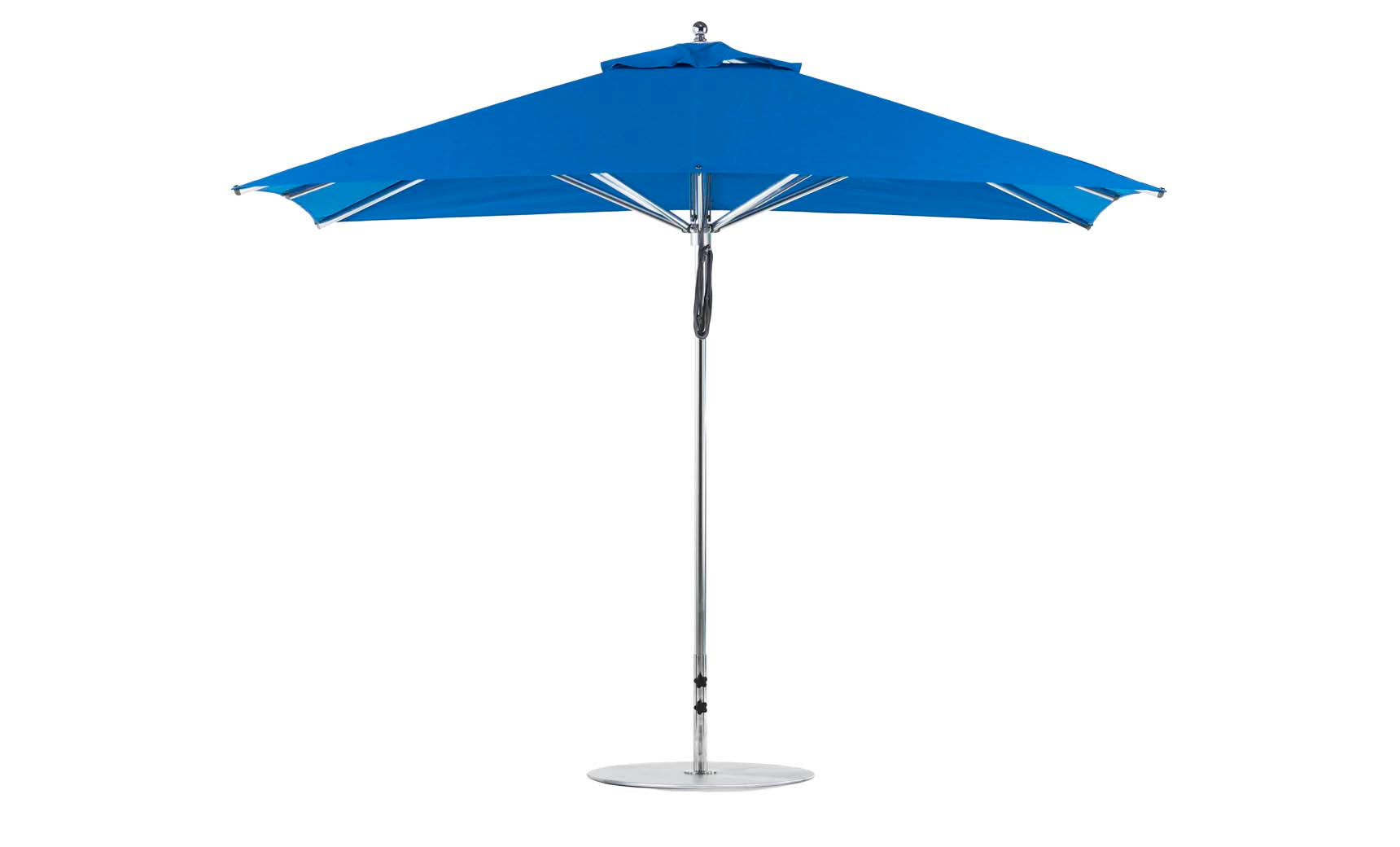 Ledge Lounger Premier 8.5' x 11' rectangle pool umbrella with Pacific Blue canopy