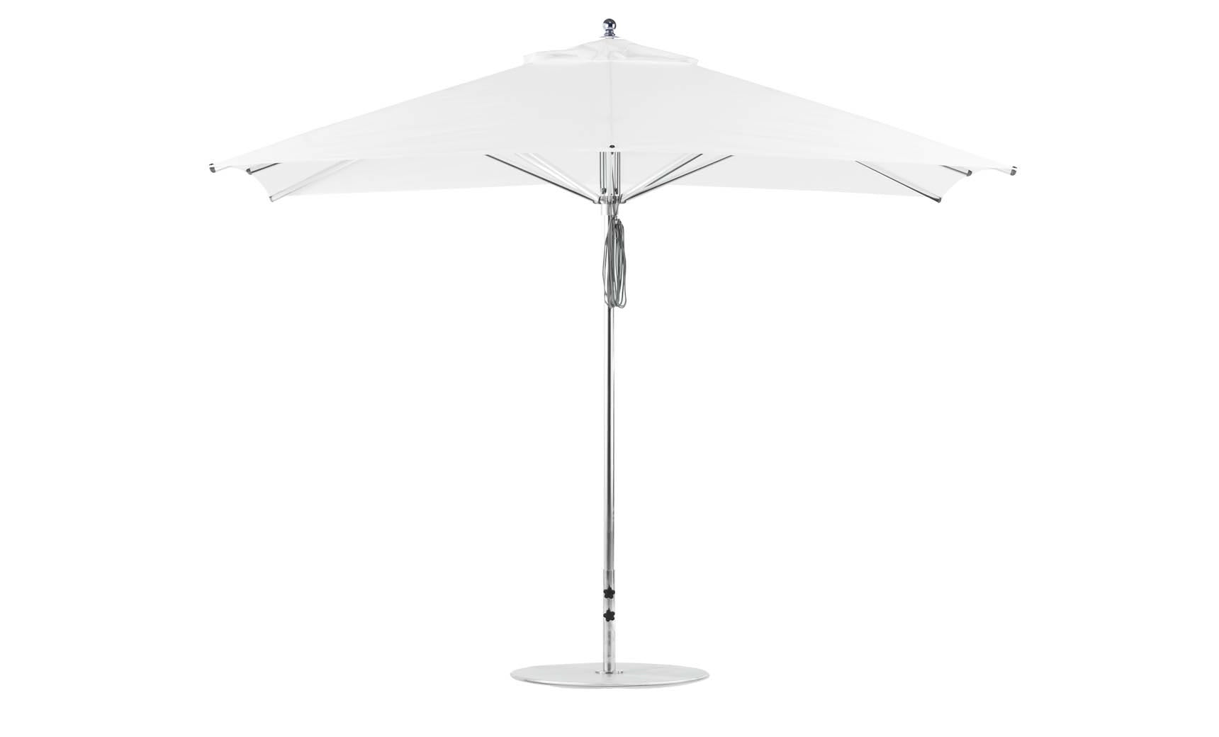 Ledge Lounger Premier 8.5' x 11' rectangle pool umbrella with White canopy