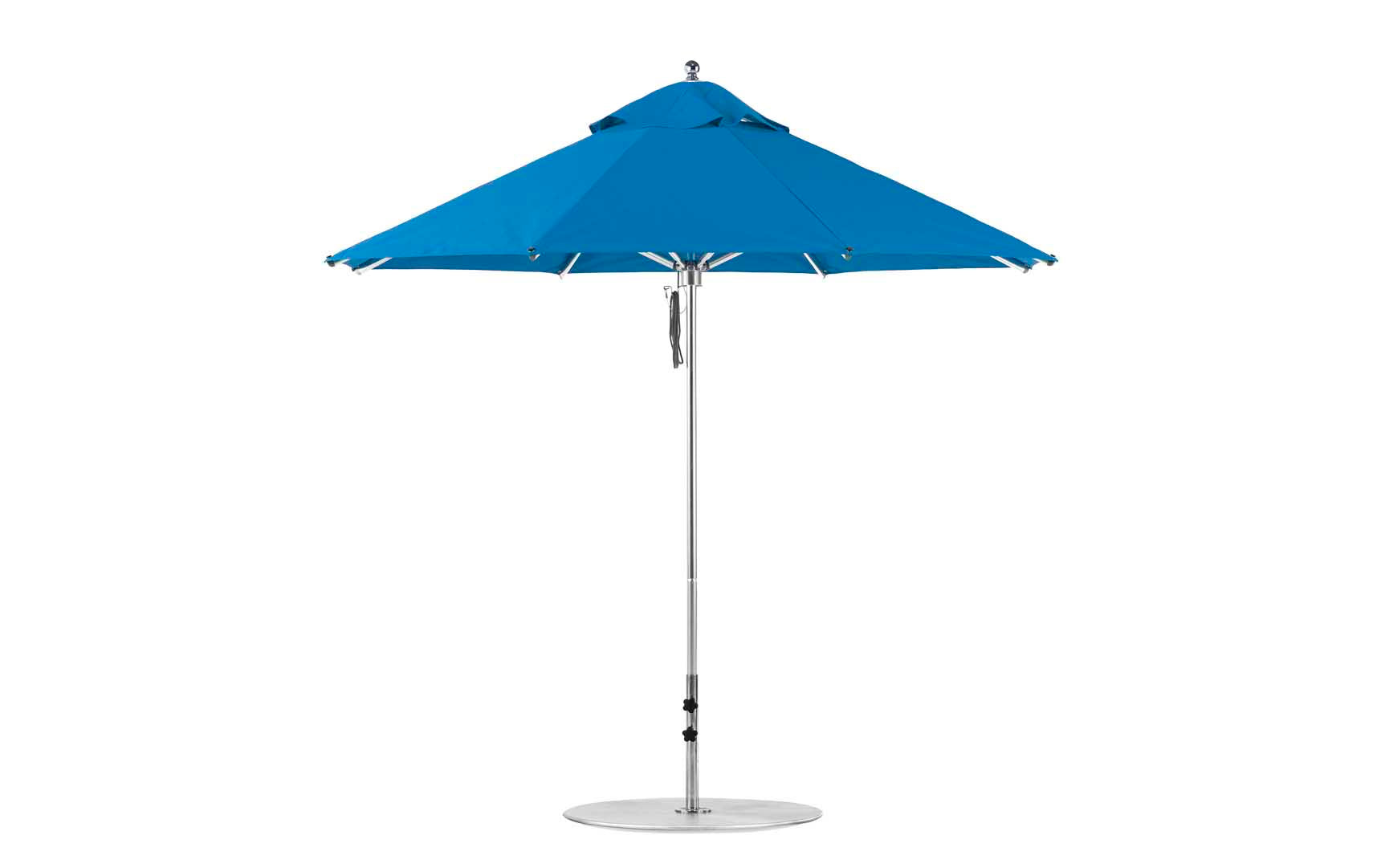 Ledge Lounger Premier 9' octagon pool umbrella with Pacific Blue canopy